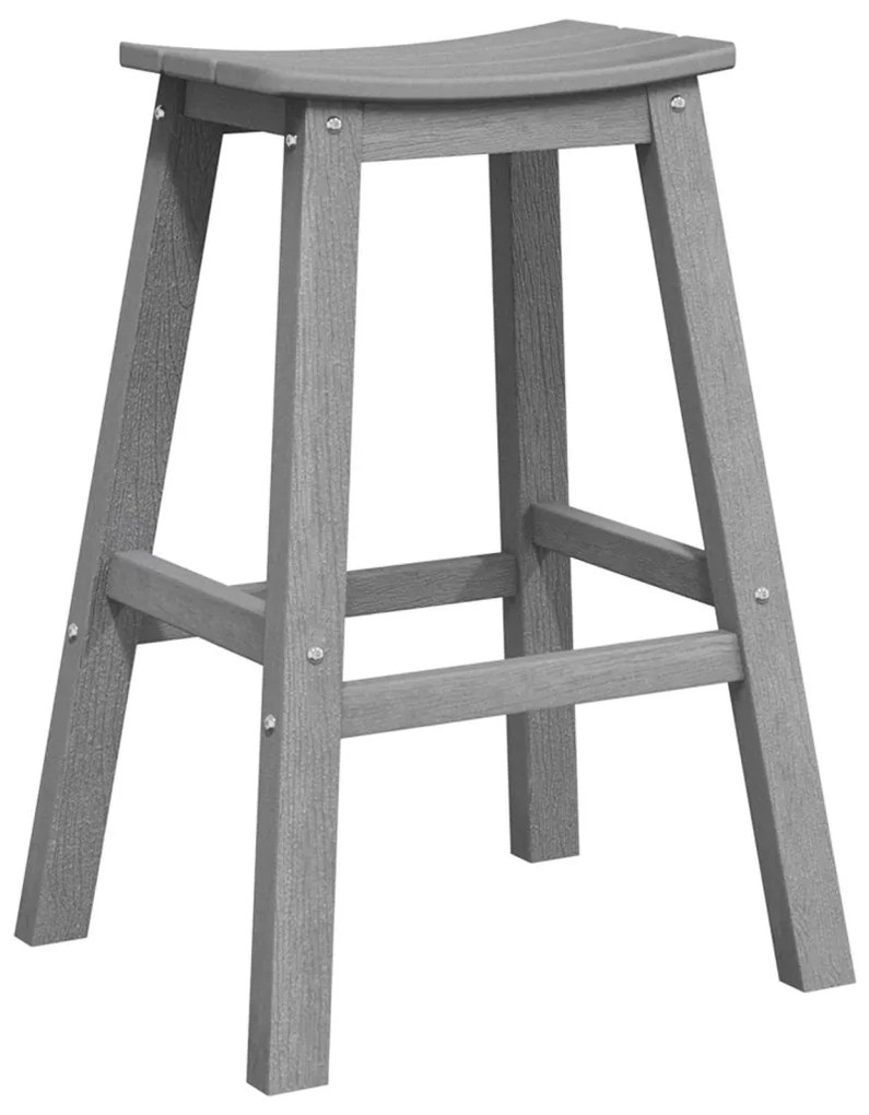 Bárszékek 2 db Világosszürke HDPE