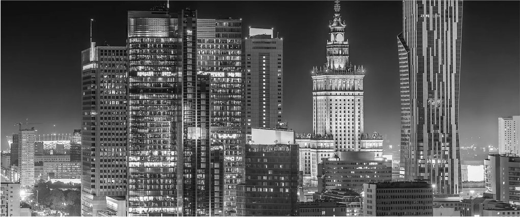 Kép - Fekete-fehér New York (120x50 cm)