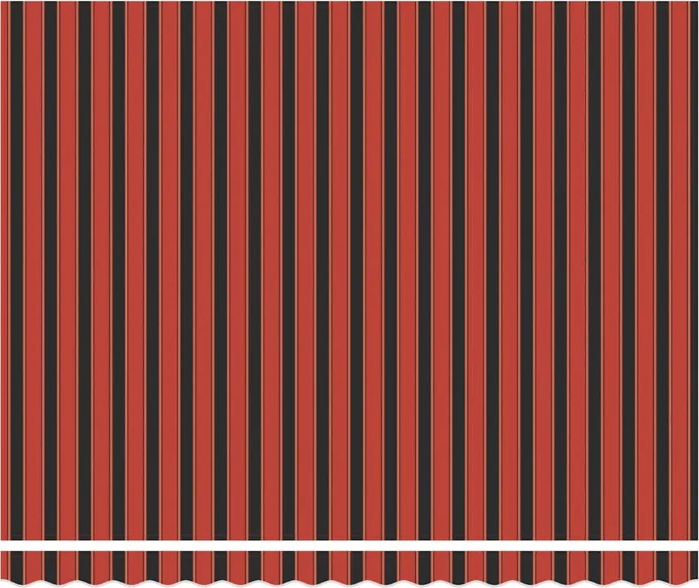 Behúzható napellenző narancssárga és barna 400 × 300 cm