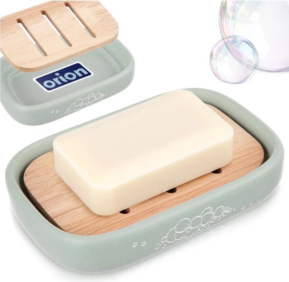 Szappantartó Alátét bambusz fürdőszobai szappantartó állvány