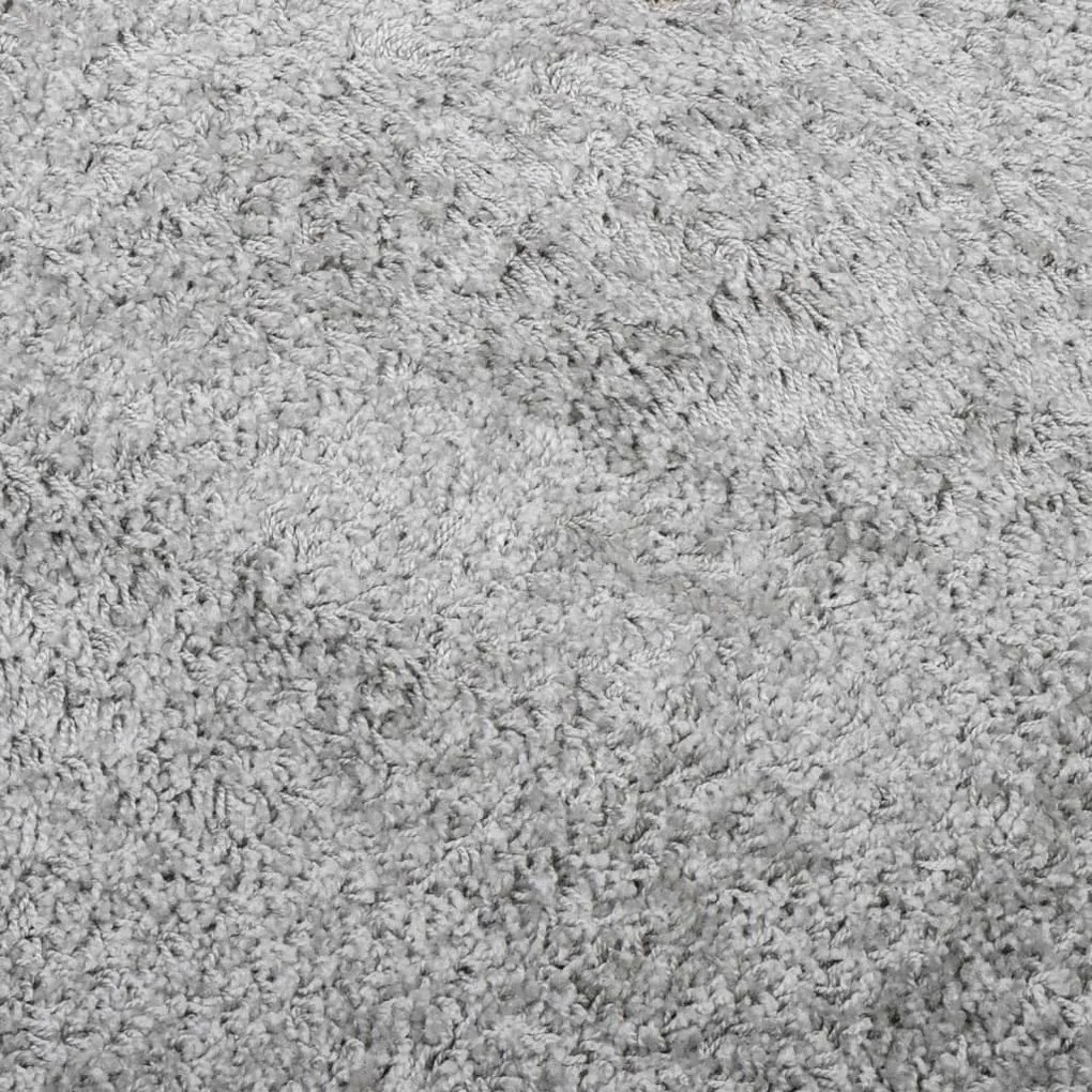 PAMPLONA szürke magas szálú bolyhos modern szőnyeg 80 x 250 cm