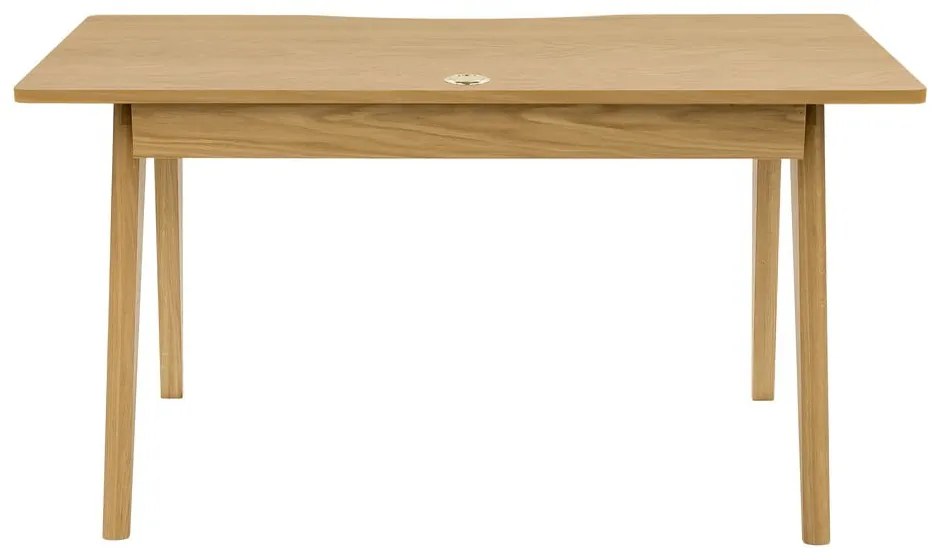 Íróasztal tölgyfa dekorral 70x140 cm Nice – Woodman
