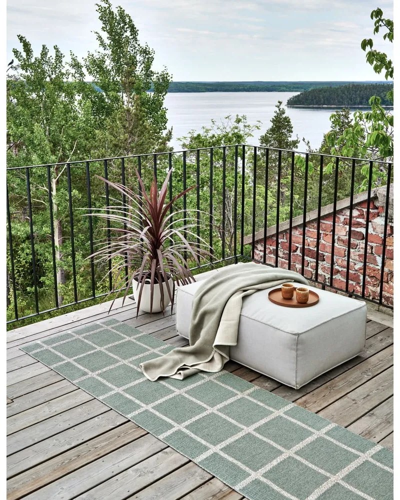 Szürkésbézs gyapjúkeverék takaró 140x200 cm Ylva Dark Linen – Pappelina