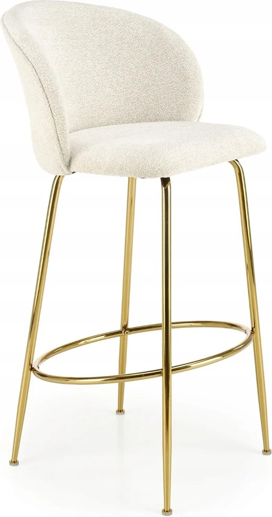 Hoker, bárszék krémszínű, loft háttámlával modern H116