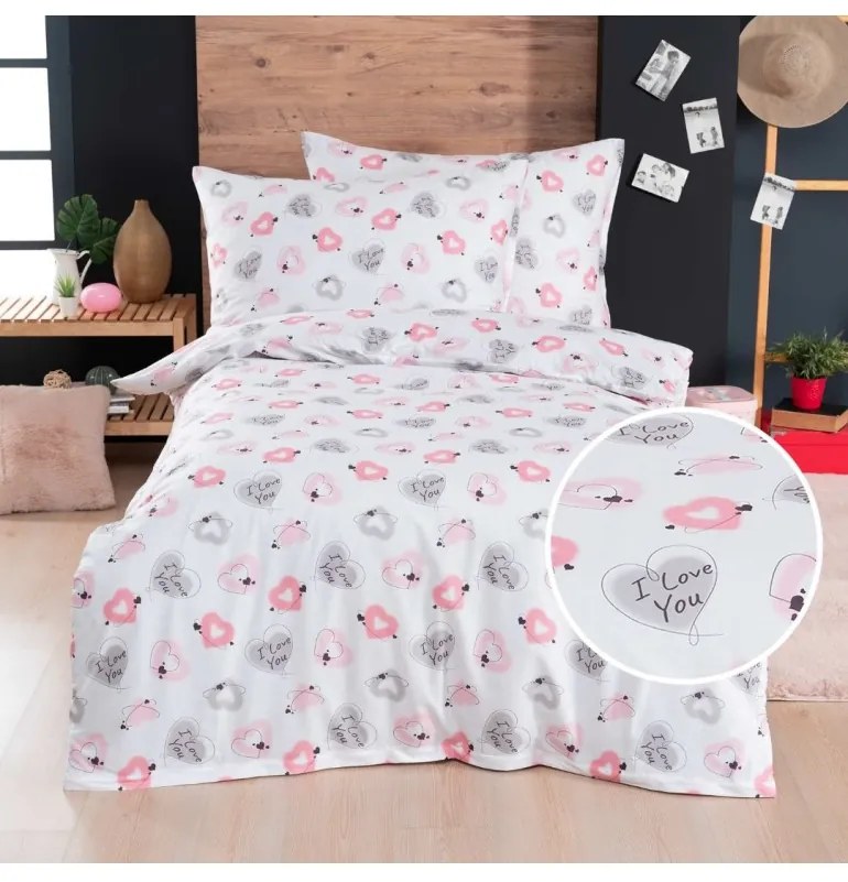 EMI Lovely pamut ágyneműhuzat, A standard egyszemélyes ágy szett tartalma: 1x 140x200 + 1x 70x90