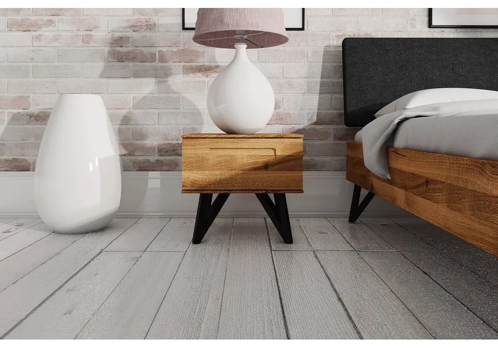 Tölgyfa éjjeliszekrény Golo - The Beds