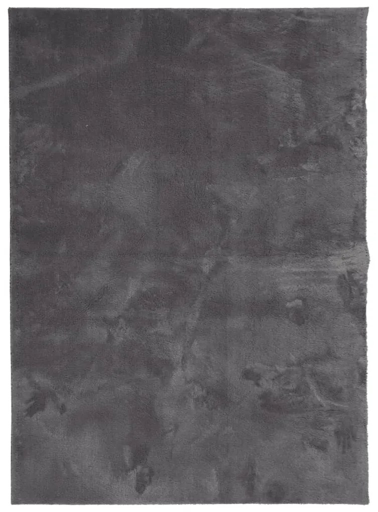 HUARTE antracit rövid szálú puha és mosható szőnyeg 160x230 cm