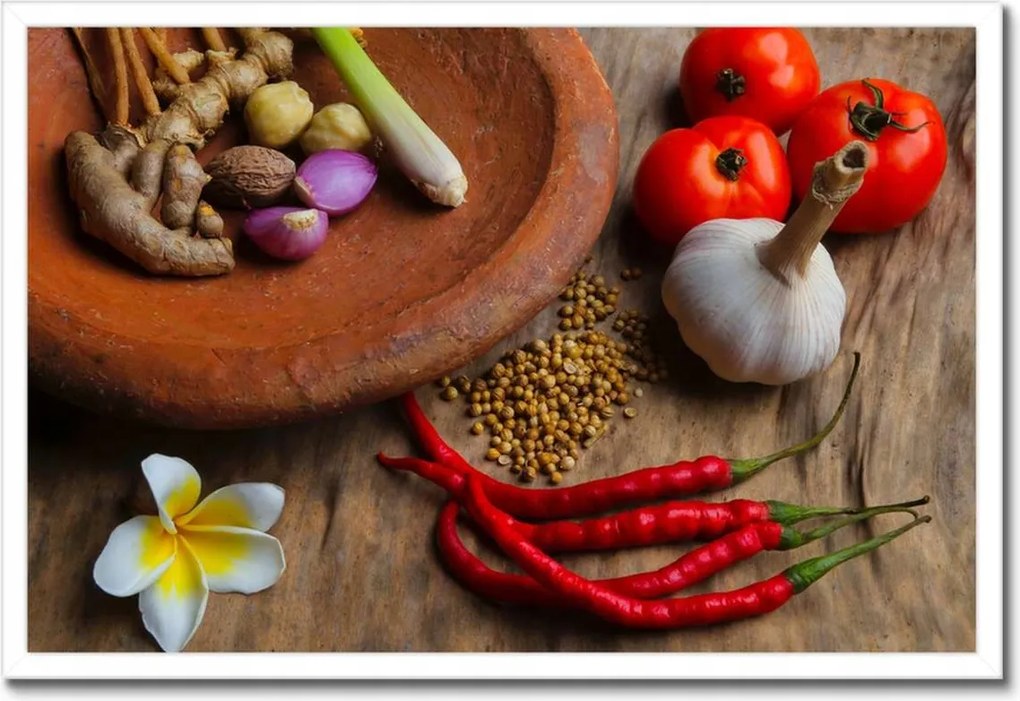 Poszterek keretben 60x40 Konyha Orient Fűszerek