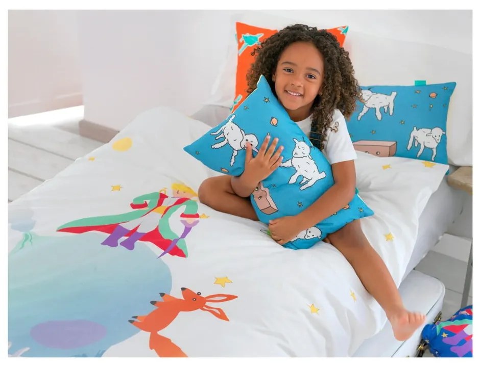 Kis herceg kétoldalas, pamut párnahuzat, 50 x 30 cm - Mr. Fox