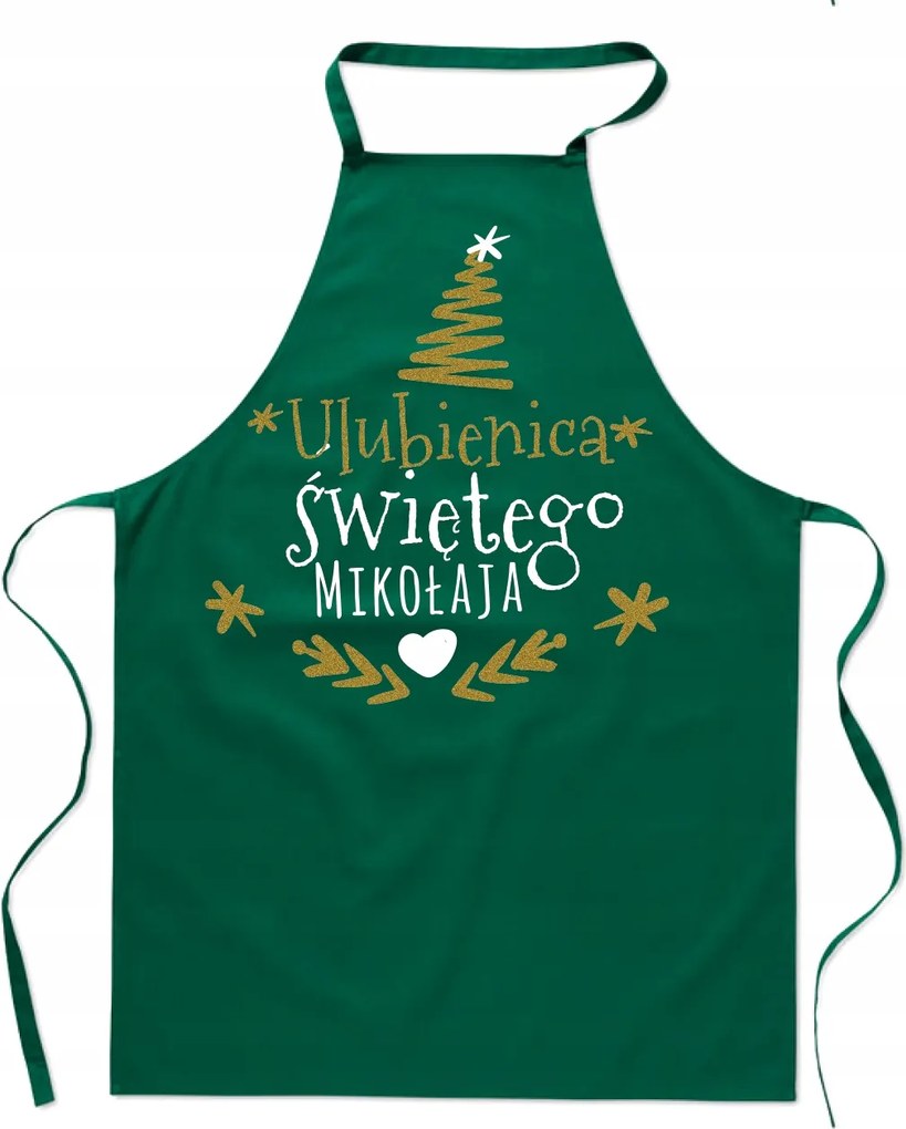 Konyhai Kötény Mikulás Kedvence felirattal Női Ajándék