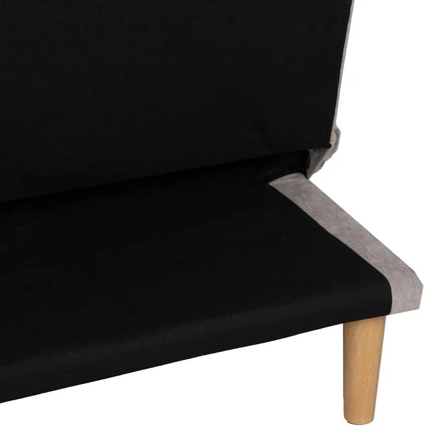 Világosszürke zsenília kinyitható kanapé 178 cm – Ixia