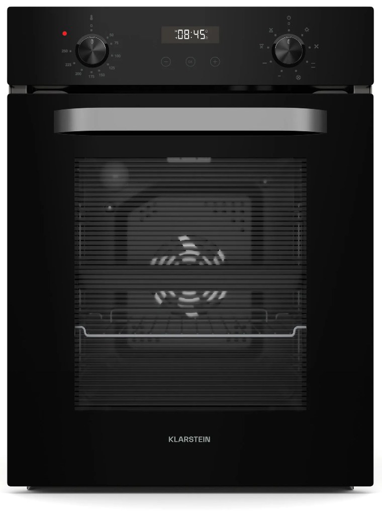 Klarstein SmartSlim sütő, Slim kivitel, 9 funkció, 49 l térfogat, könnyű tisztítás, EEK A