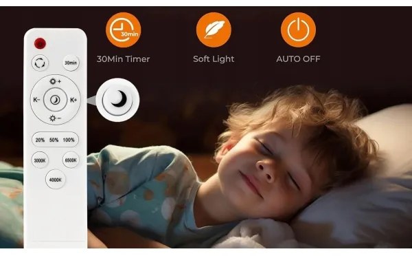 LED Dimmelhető mennyezeti lámpa LED/40W/230V 3000-6500K átm. 40 cm fekete + távirányító