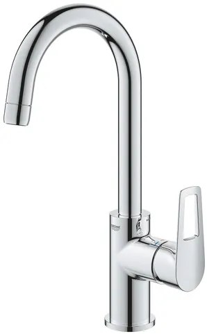 Magas mosdó csaptelep GROHE BauLoop leeresztőszeleppel króm 23763001
