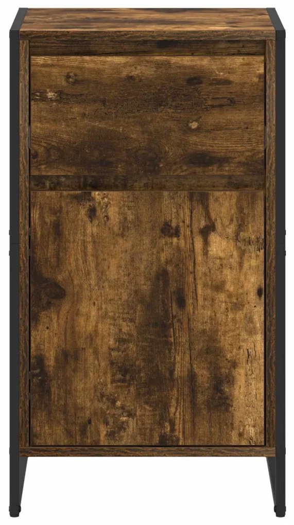 Széf fiókkal Füstös tölgy 81 x 36 x 150.5 cm Faanyag