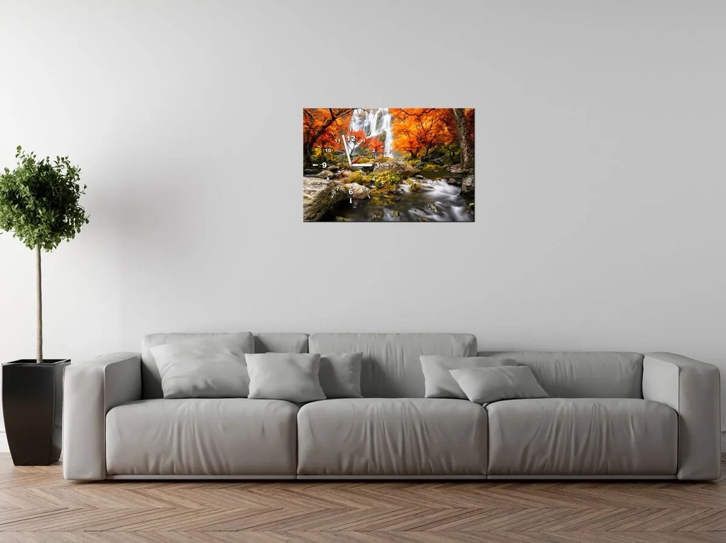 Gario Órás falikép őszi vízesés Méret: 60 x 40 cm