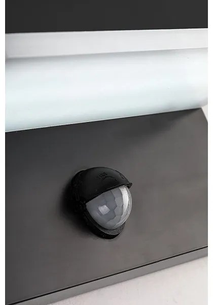 Rabalux 77115-LED Kültéri fali lámpa érzékelővel ZARAGOZA LED/9W/230V IP54 fekete
