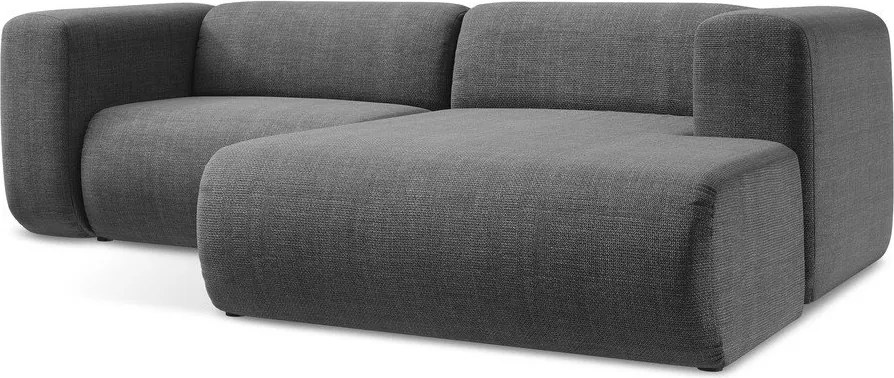 Szürke sarokkanapé (jobb oldali-heverő résszel) Ekahi – Makamii
