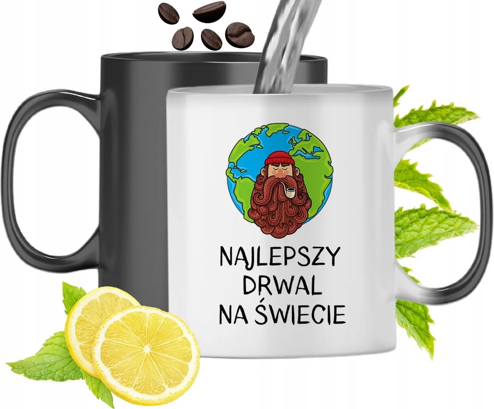 Mágikus Bögre Favágónak Színváltó Nyomtatott Fényképpel