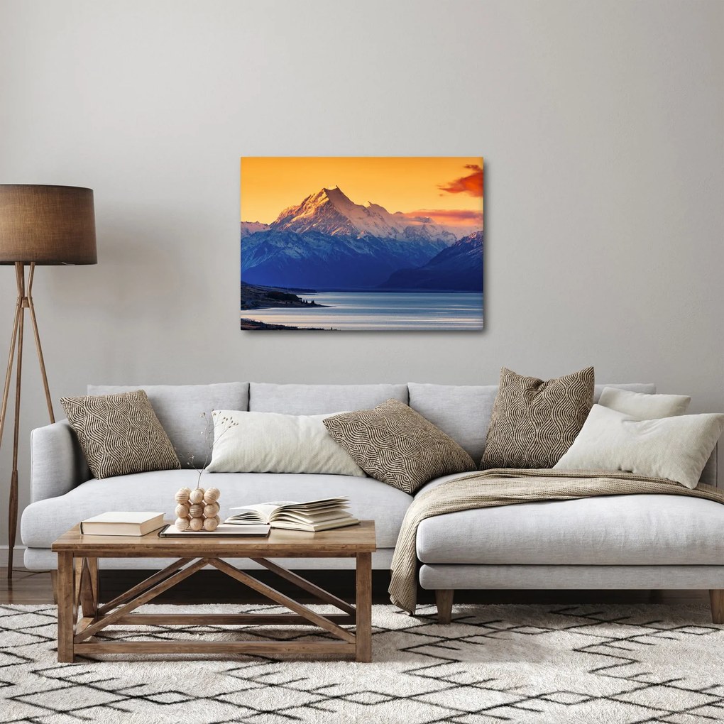Kép - Pukaki-tó (70x50 cm)