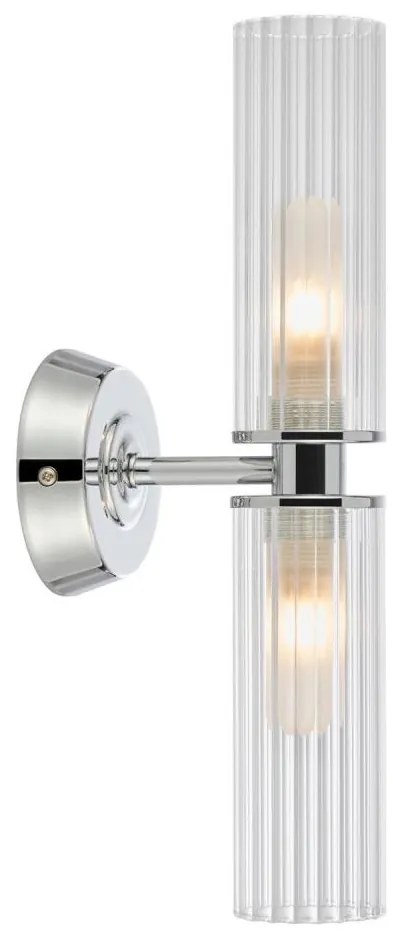 Markslöjd 109027 - Fürdőszobai fali lámpa RIMINI 2xG9/20W/230V IP44 fényes króm