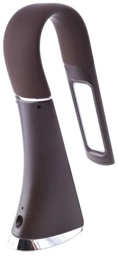 LED Szabályozható asztali lámpa kijelzővel GALA LED/6W/230V barna