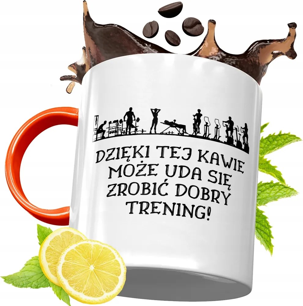 Narancssárga Bögre Edzőnek Ajándék fényképes nyomattal