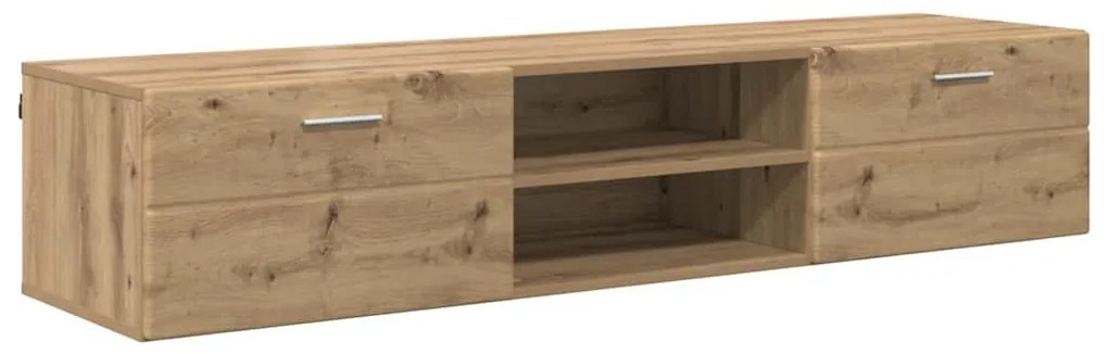 TV szekrény fiókkal kézműves tölgy 150 x 39 x 30 cm Faanyag