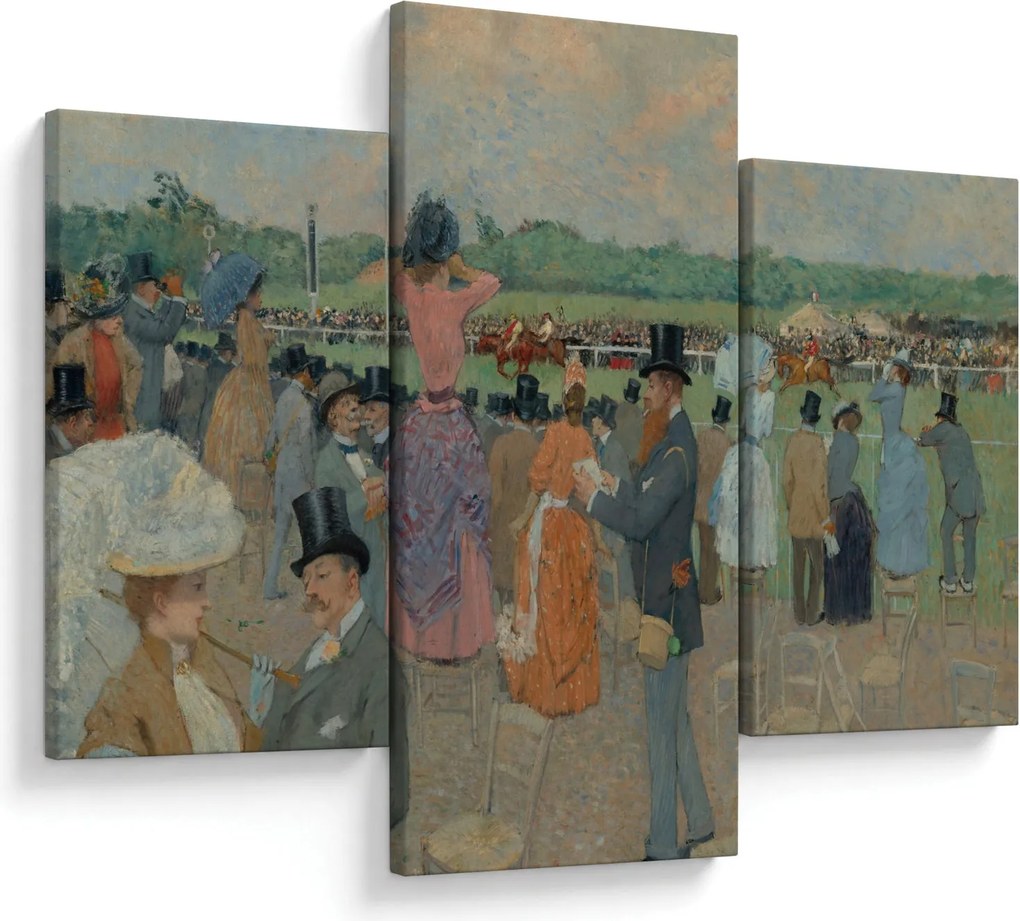 Kép - Jean-Louis Forain, The Races at Longchamp, reprodukciók (90x60 cm)