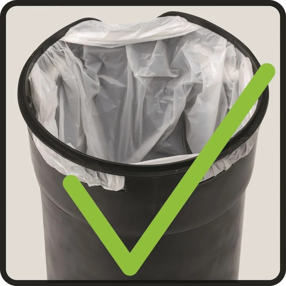 Acél pedálos szemetes 3 l Leman – Wenko