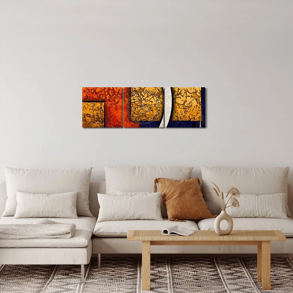 Az absztrakció képe (órával) (90x30 cm)