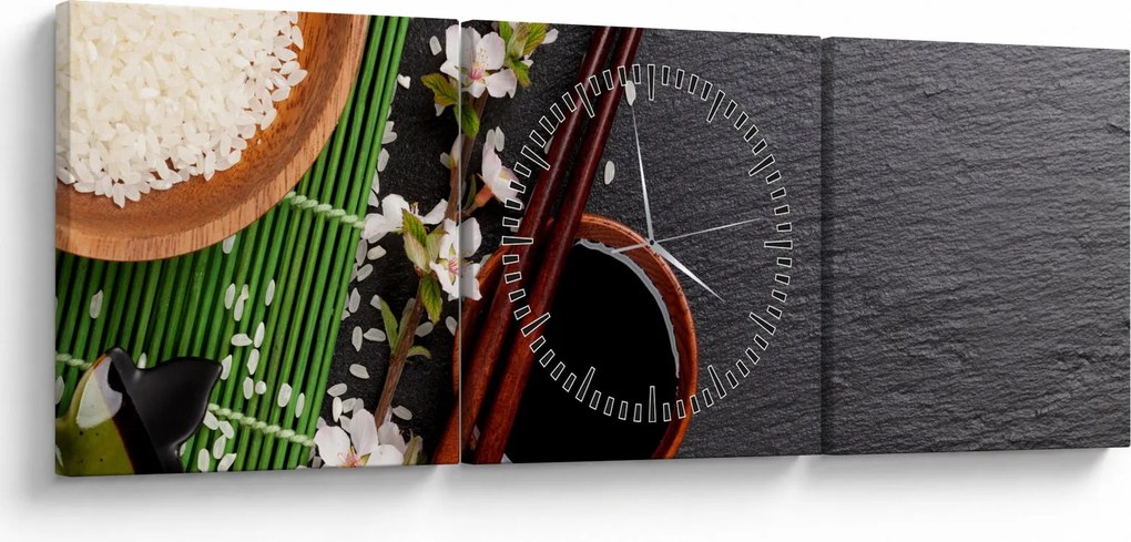 Kép - Sushi (órával) (90x30 cm)