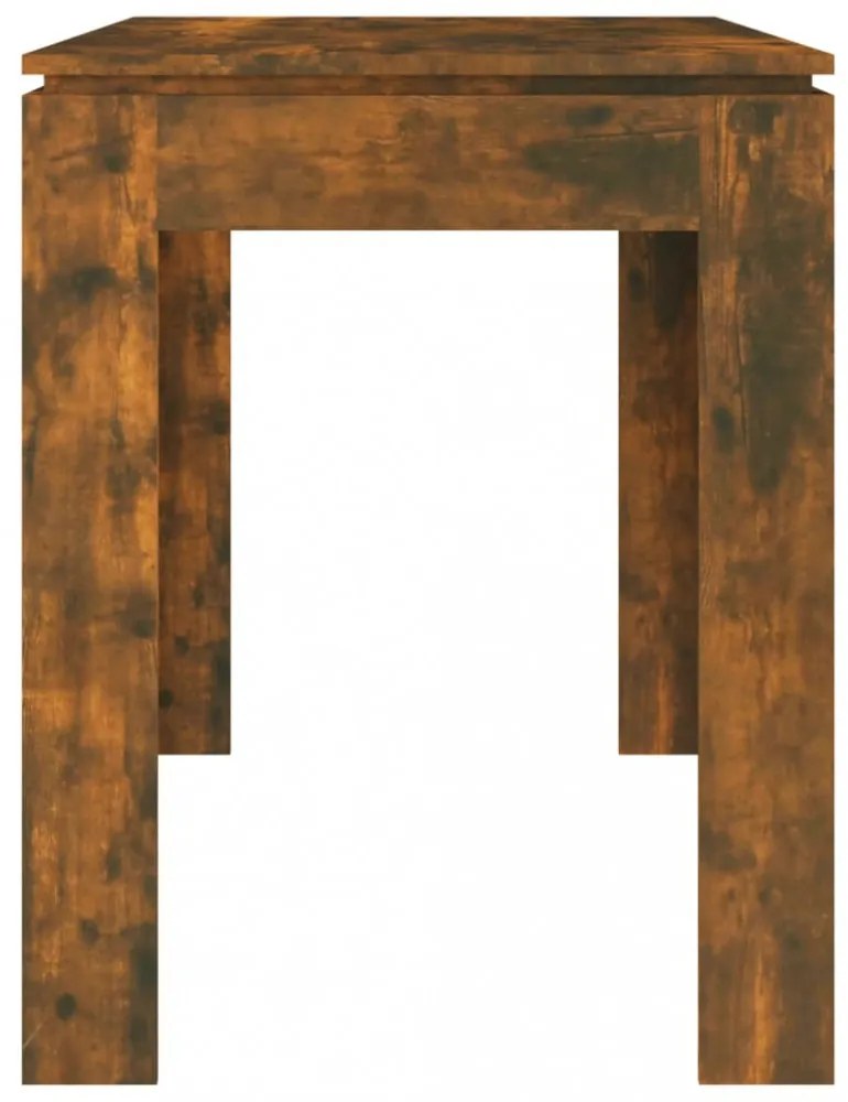 füstös tölgy színű szerelt fa étkezőasztal 120 x 60 x 76 cm