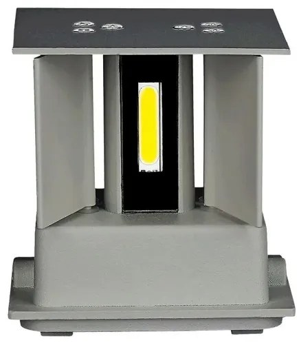 LED Kültéri fali lámpa LED/5W/230V 3000K IP65 szürke