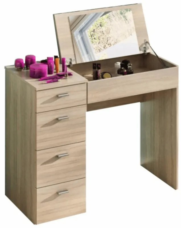 Belina fésülködőasztal, sonoma tölgy, 90 x 42 x 83cm