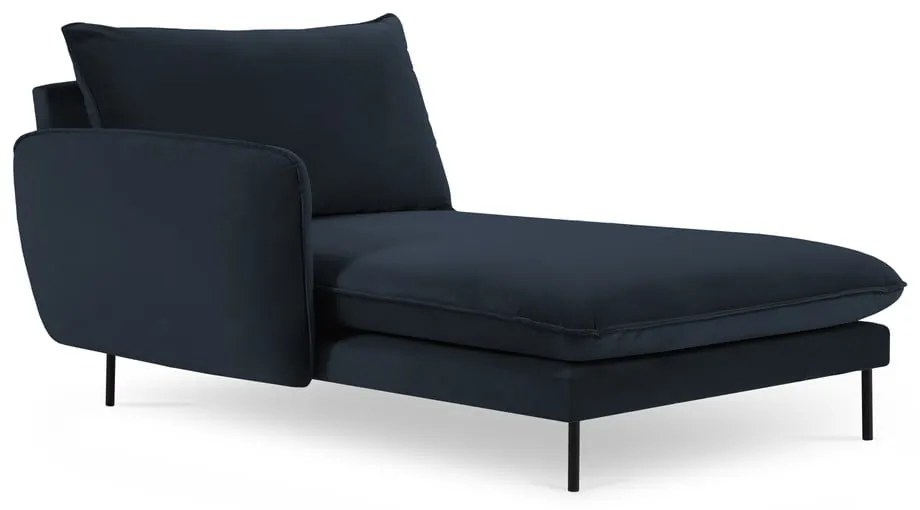 Sötétkék bársony heverő (bal oldali) Vienna – Cosmopolitan Design