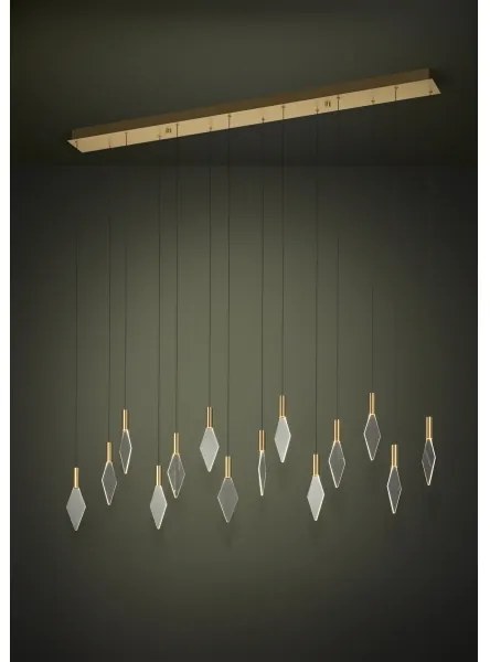 Eglo 390362 - LED Dimmelhető csillár zsinóron MIRADOR 14xLED/3,3W/230V arany