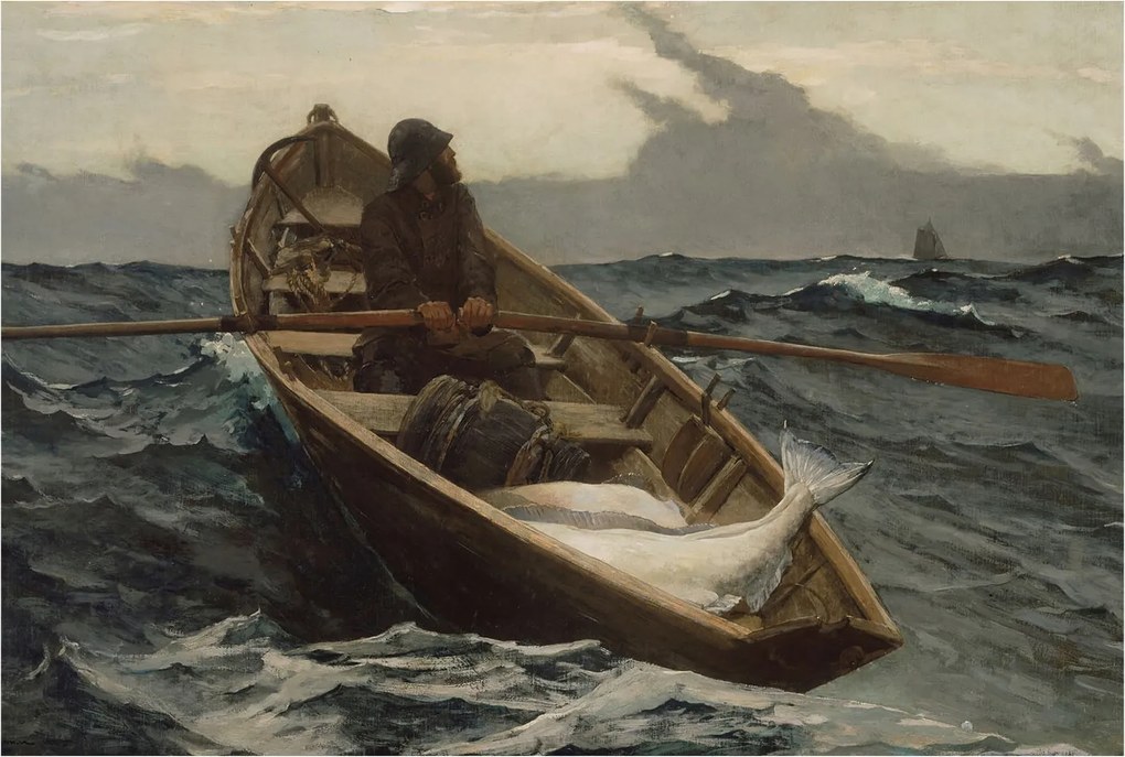 Dekoratív fotótapéta a Tengeri halász irodába 104x70 Ragasztó