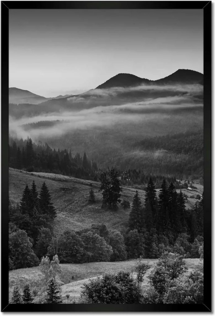 Poszterek keretben 40x60 Lengyel Kárpátok hegyei