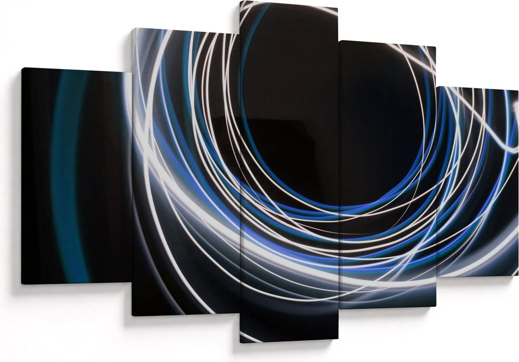 Kék vonalak képe (150x105 cm)