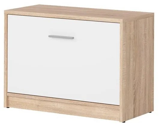 Cipőtároló (cipősszekrény) Nepo Plus 31 (szonoma tölgy + fehér) . 1098417
