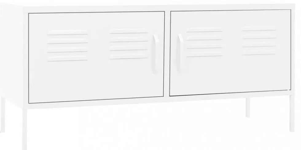 fehér acél TV-szekrény 105 x 35 x 50 cm
