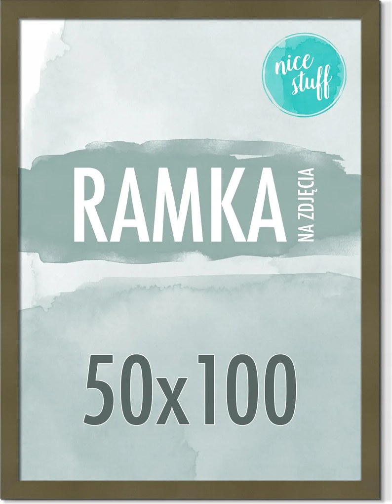 Képkeret 50x100 Képkeret 100x50 Poszter Képkeret Zöld Olíva