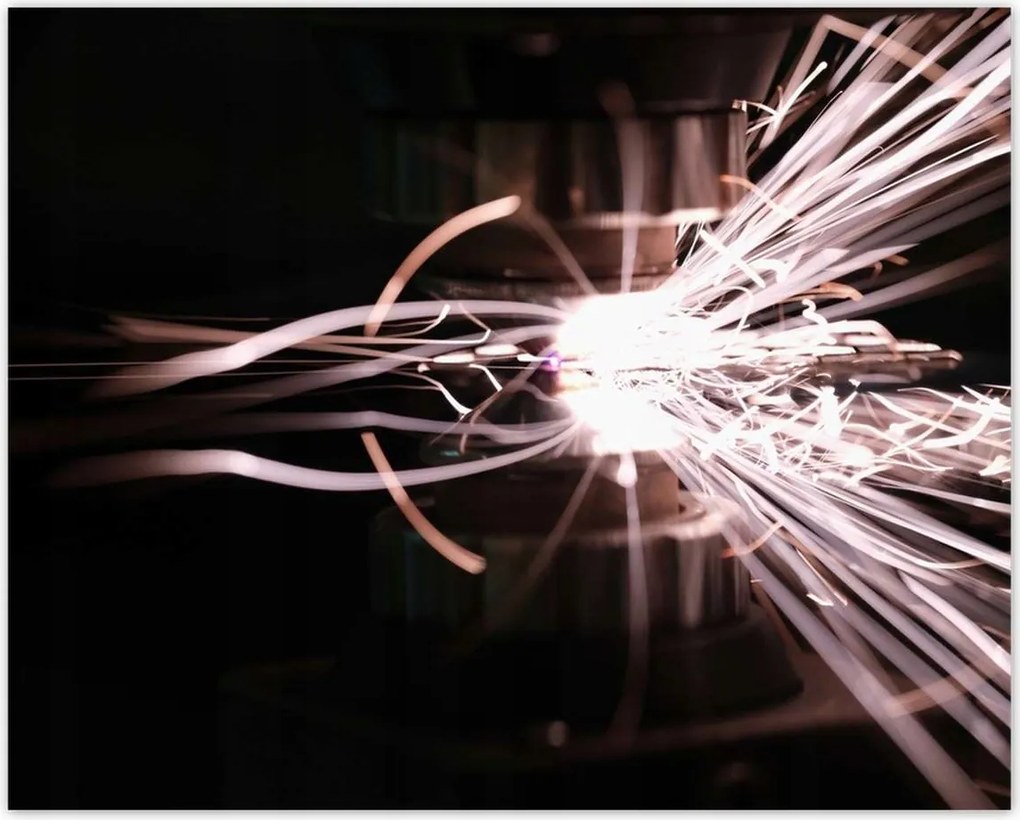 Poszterek 50x40 Világos szikrák fémből