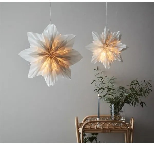 Markslöjd 705835 - Karácsonyi dekoráció NEELA 1xE14/25W/230V átm. 60 cm szürke