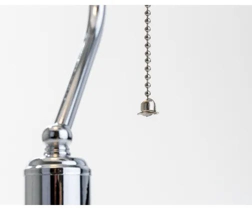 Brilagi - BANK OFFICE asztali lámpa 1xE27/60W/230V króm-fehér