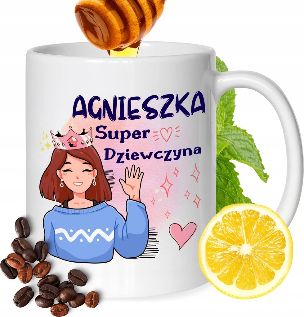 Bögre Ágnes Barátnőnek Ajándék Nyomtatott Fehér 330ml