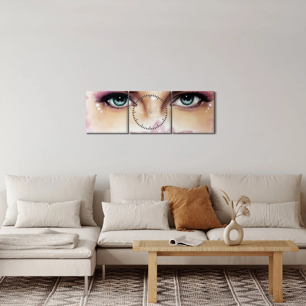 Kép - Bájos szemek (órával) (90x30 cm)