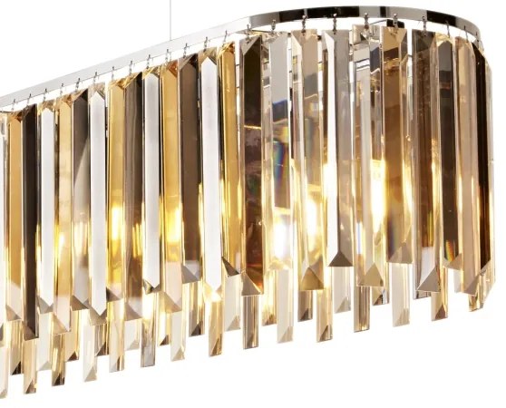 Searchlight 9838-8CC - Csillár zsinóron CLARISSA 8xE14/40W/230V