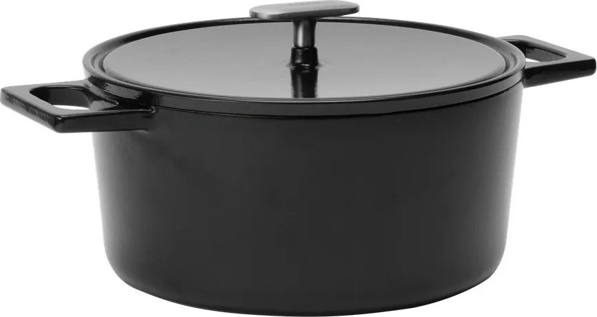 Indukciós tűzhelyhez alkalmas öntöttvas lábas fedővel 5,5 l Mattia 3.0 – FABINI